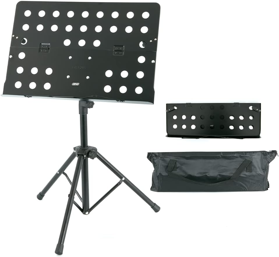 ZENO Music Sheet Stand Portable Heavy Duty Folding Music Stand