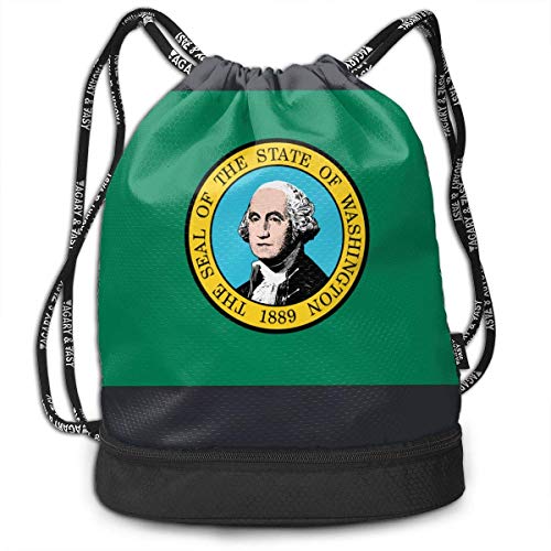 Rucksäcke,Sporttaschen,Turnbeutel,Daypacks, Washington 3D Drawstring Bag Sport Gym Travel Bundle Backpack Pack Beam Mouth Shoulder Bags