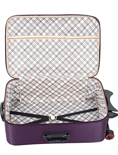 Smart-24-20Inch-Travel-Pack-of-2-Trolley-BagSuitcase-Bag-with-3-Wheels-for-Men-and-Women-Number-Lock-Available-Combo-Purple