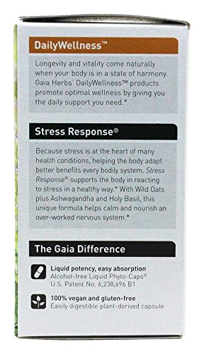 Stress Response with Rhodiola, Ashwagandha Holy Basil (30 Vegetarian Liquid Capsules) - Image 5