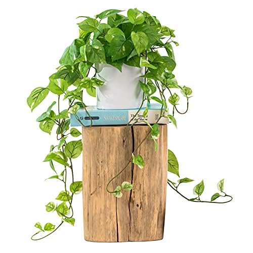 ROVALA Silk Plants for Home Decor Indoor in Pot Realistic Artificial Plants Fake Hanging Plants Faux Plants Indoor Fake Potted Plants Fake Plants for Shelves Bathroom Plants, Fake Pothos (Light Green)