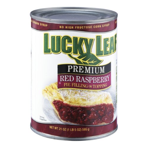 Lucky Leaf Red Raspberry Premium Pie Filling or Topping (2 Pack) 21 oz Cans