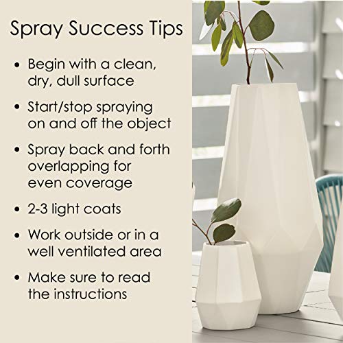 Image of Krylon K02799007 Fusion All-In-One Spray Paint for Indoor /Outdoor Use, Matte Clamshell Off-White (Pack of 2)