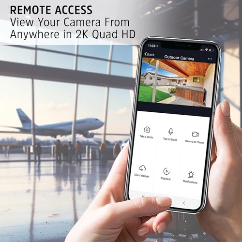 Energizer Smart 2K Outdoor Battery Security Camera, Wireless, Rechargeable, Weather-Resistant, Live View, 2-Way Audio, Night Vision, Motion Alerts, Hub-Free Wi-Fi, Remote Access, Records Video/Audio - image 4