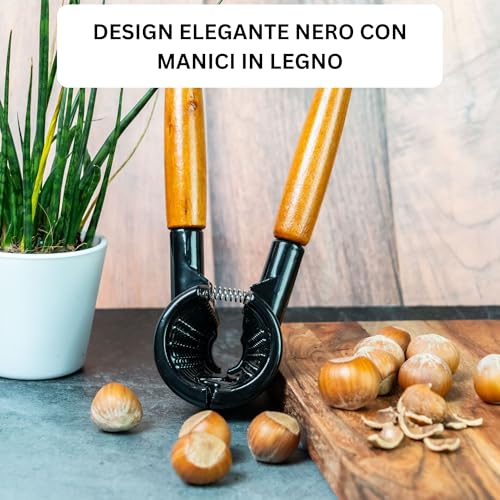 Westmark Schiaccianoci, Alluminio pressofuso/Legno, Lunghezza: 16,8 cm, Sieger Nussprofi Deluxe, Marrone/Nero, 33262270 - immagine 6