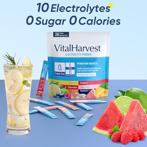 Image of 36 Sticks Electrolytes Powder Packets Sugar Free Hydration Packets