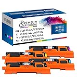  PREMIUM CARTOUCHE - Toner x4 - Q3960A C9700A + Q3961A C9701A + Q3963A C9703A + Q3962A C9702A - Compatible pour HP Color LaserJet 15