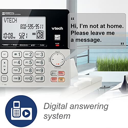 Vtech VG208 Dect 6.0 Corded/Cordless Phone For Home With Answering Machine, Call Blocking, Caller Id thumb #2