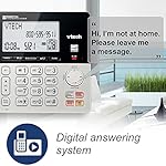 VTech VG208 DECT 6.0 Corded/Cordless Phone for Home with Answering Machine, Call Blocking, Caller ID, Large Backlit Display, Duplex Speakerphone, Intercom, Line-Power(Silver/Black) - Image 3