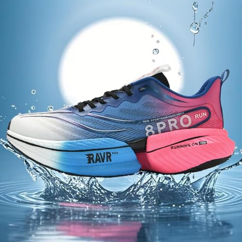 Men's Carbon Plate Road Running Shoes, Anti - Slip, Shock - Absorbing Soft Sole, Professional Sports Footwear for Road Running, Jogging and Fitness3