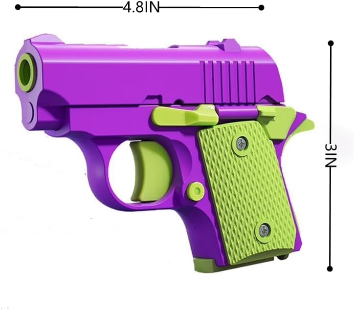Miniatura 2 de Juguete antiestrés para adultos, juguete de pistola pequeña impresa en 3D 1911, un juguete para aliviar el estrés adecuado para aliviar el TDAH y la