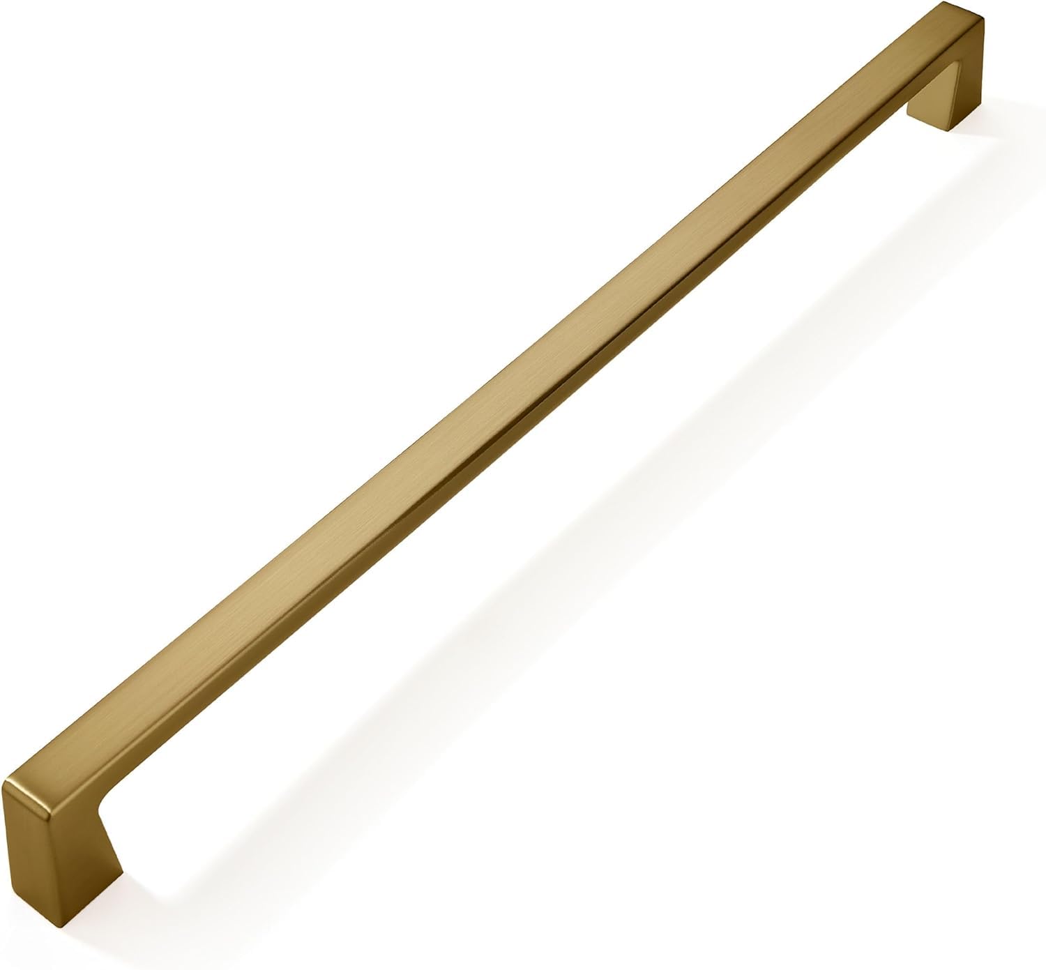 khtumeware 2 Pack Champagne Bronze Cabinet Pulls 10 Inch(256mm) Hole Centers,Champagne Brass Cabinet Pulls Kitchen Cabinet Hardware for Cupboard