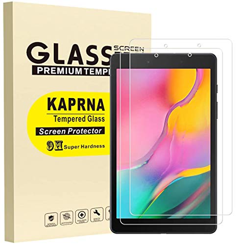 KAPRNA Compatible with Samsung Galaxy Tab A 8.0 (2019) Screen Protector (Only for SM-T290 WiFi Model), Tempered Glass Film for Samsung Galaxy Tab A 8.0 2019 SM-T290 [High Definition] -[2-Pack]