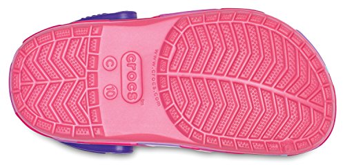 Image of Crocs Unisex-Child Crocband Prismatic Clog K Paradise Pink J3 (205231-6NP)
