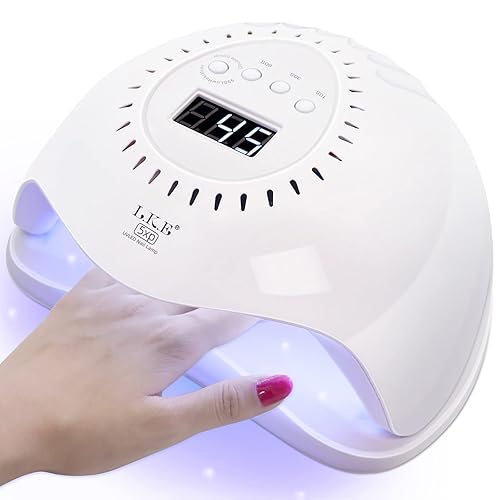 Luz UV para uñas 168 W secadora de uñas gel UV LED lámpara profesional para uñas de gel con 4 temporizadores y sensor automático lámpara de uñas LED