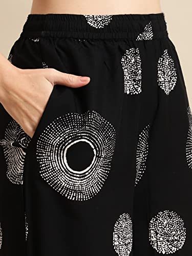 Image of Pistaa's Women's Regular Fit High Rise Palazzo