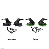 Vista 2 de YUAILI Store Motorcycle Side Downforce Naked Spoilers Winglet Fixed Wing Winglet Fairing Wing Fit for Kawasaki Z900 Z 900 Z900 2020 2021 Color Green