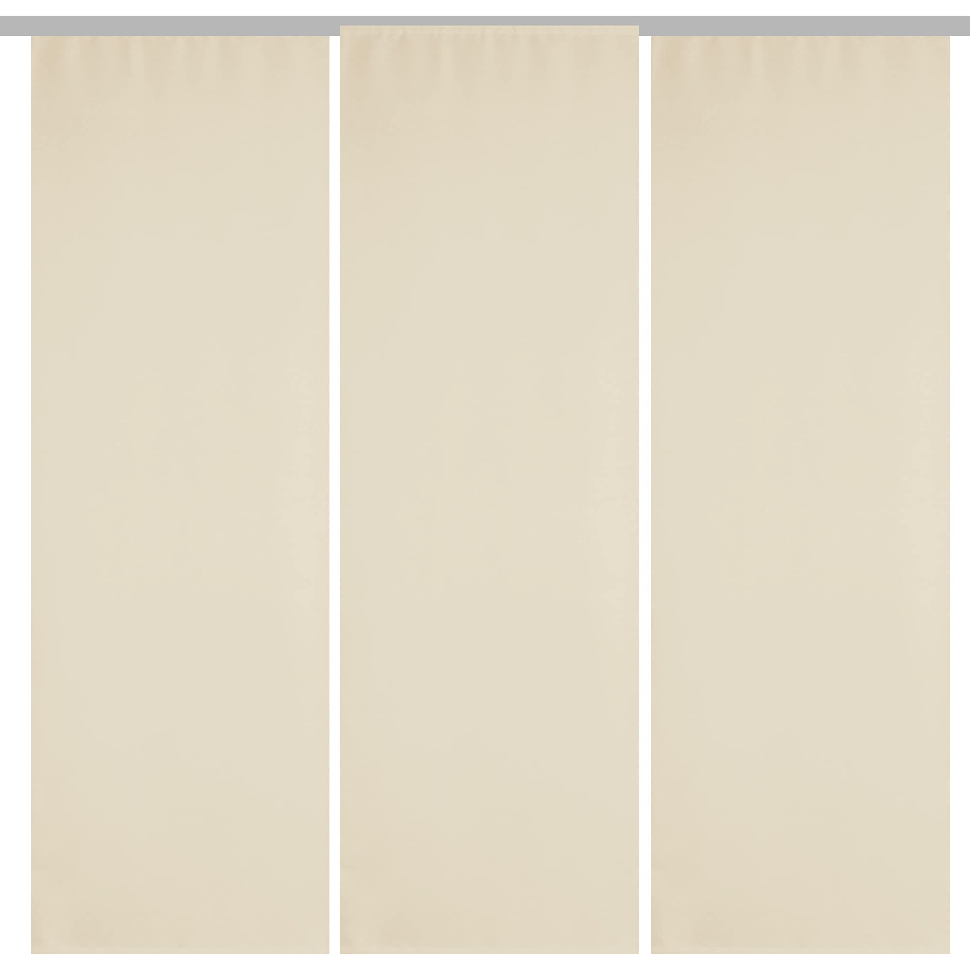 Bestlivings Rideau opaque/rideau coulissant (lot de 3) avec technique - 60x245cm (largeur x longueur), rideau prêt à l'emploi Alessia dans de nombreuses couleurs