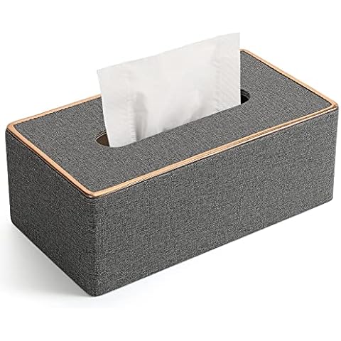 GORESE Marble PU Leather Tissue Box Holder Cover
