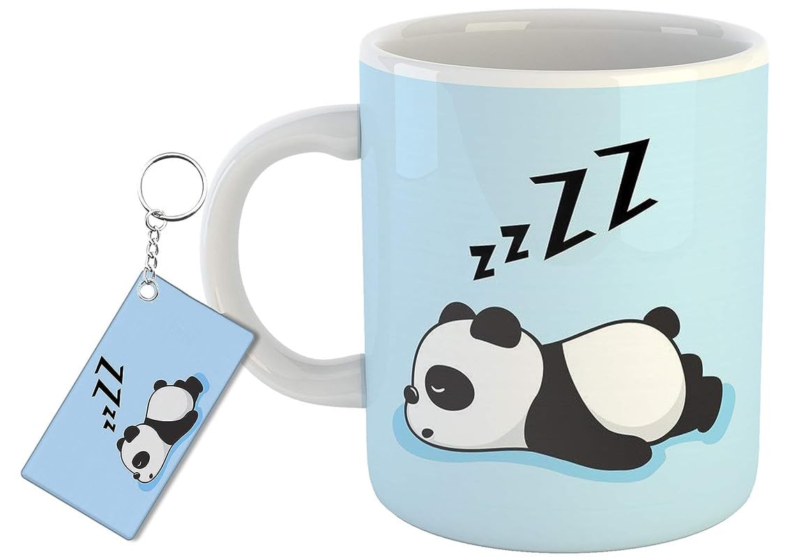 BJ ART ” Zzz Design Pnrinted Coffee Mug with Keychain Colorful Awesome Design|Gifitng Mug for Loved Ones |Birthday Gift|Wedding Gift|Anniversary Gift – 1 Piece, Multicolour,…