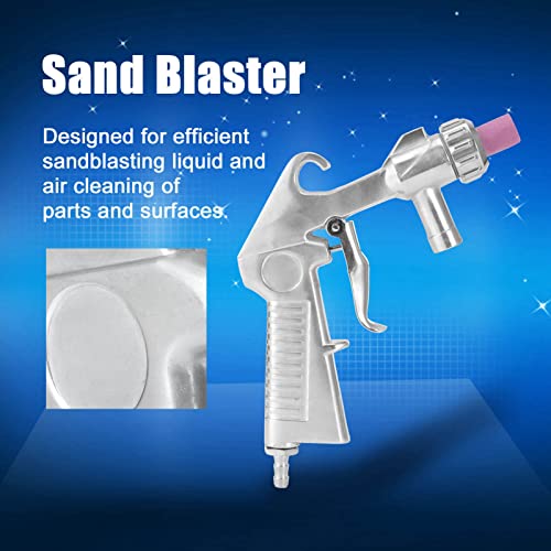 Sand Blaster Machine Kit for Air Compressor,Pneumatic Sand Blaster Handheld Sandblasting Machine for Aluminum, Sand Walnut Shells and Soda Blaster Jobs