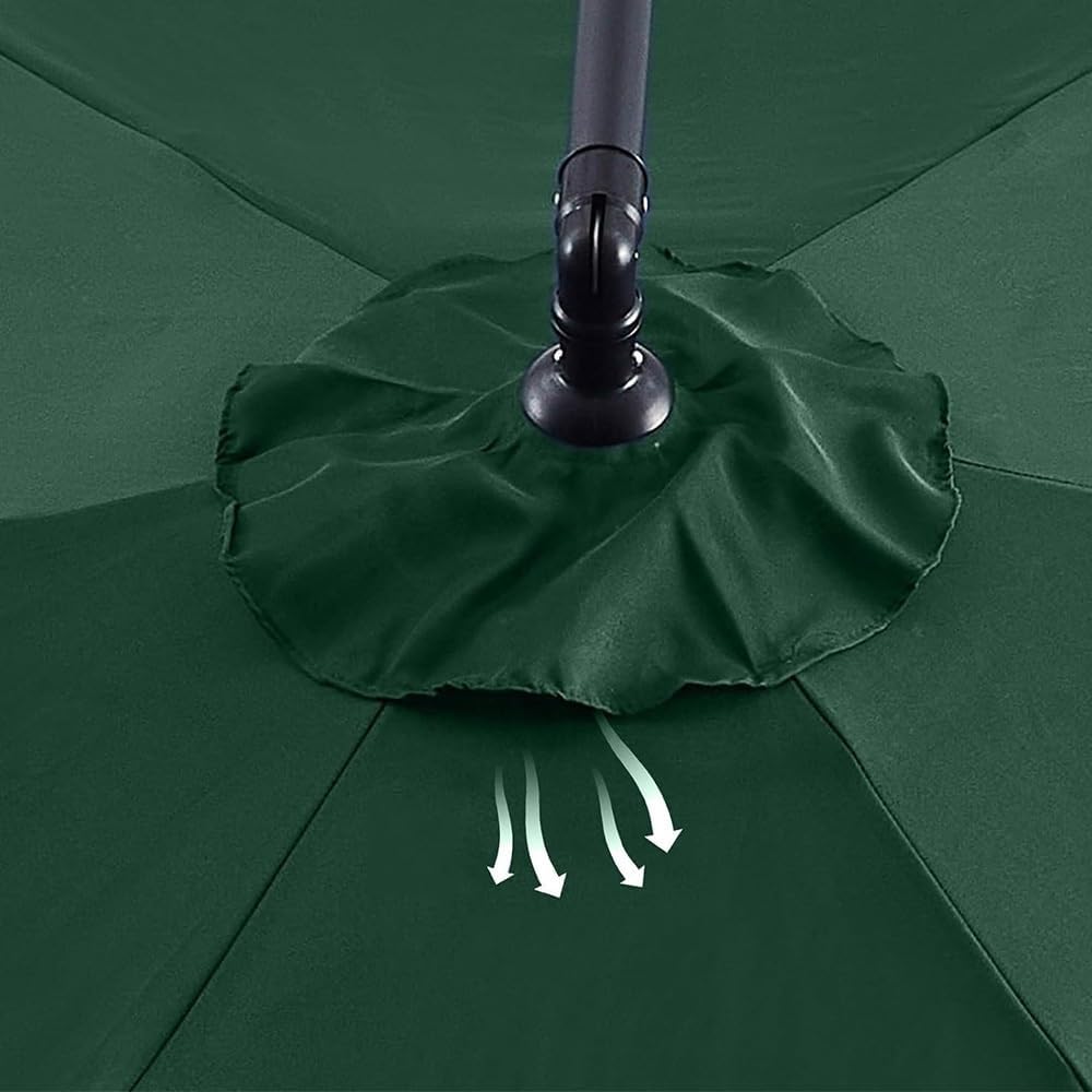 Funda De Repuesto Para Sombrilla De 6 Varillas - 2m A 3m - Protección UV - Para Piscina, Terraza Y Jardín