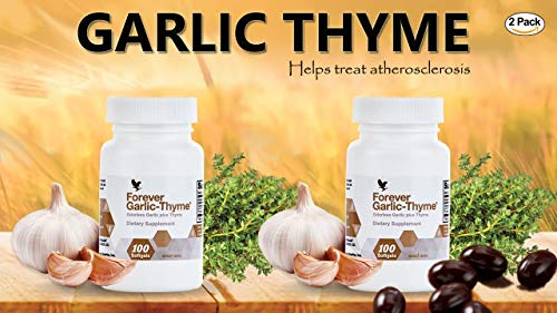 Forever Living Garlic-Thyme, 200 Softgels, Pack of 2 (Supports Free Radical Protection & Helps Convert Fat to Energy)
