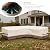 okcool Outdoor Sectional Cover,L-Shaped Patio Furniture Covers for 6-Seater Outdoor Sectional Furniture Couch 110"(85''L) x 32''D x 31''H, Beige & Brown