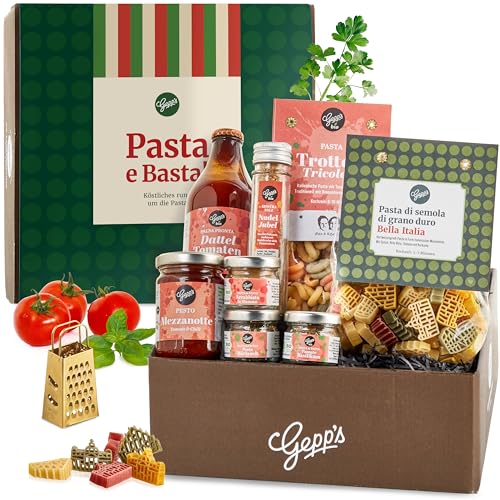 Gepp’s Feinkost Geschenkkorb für Pasta Liebhaber I Geschenkset mit...