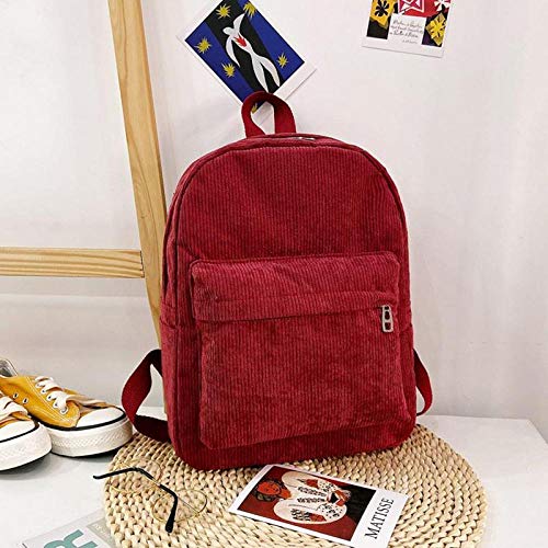 Chuanglanja Mochilas Informal para Mujer pequeña de Terciopelo Femenina de Color sólido