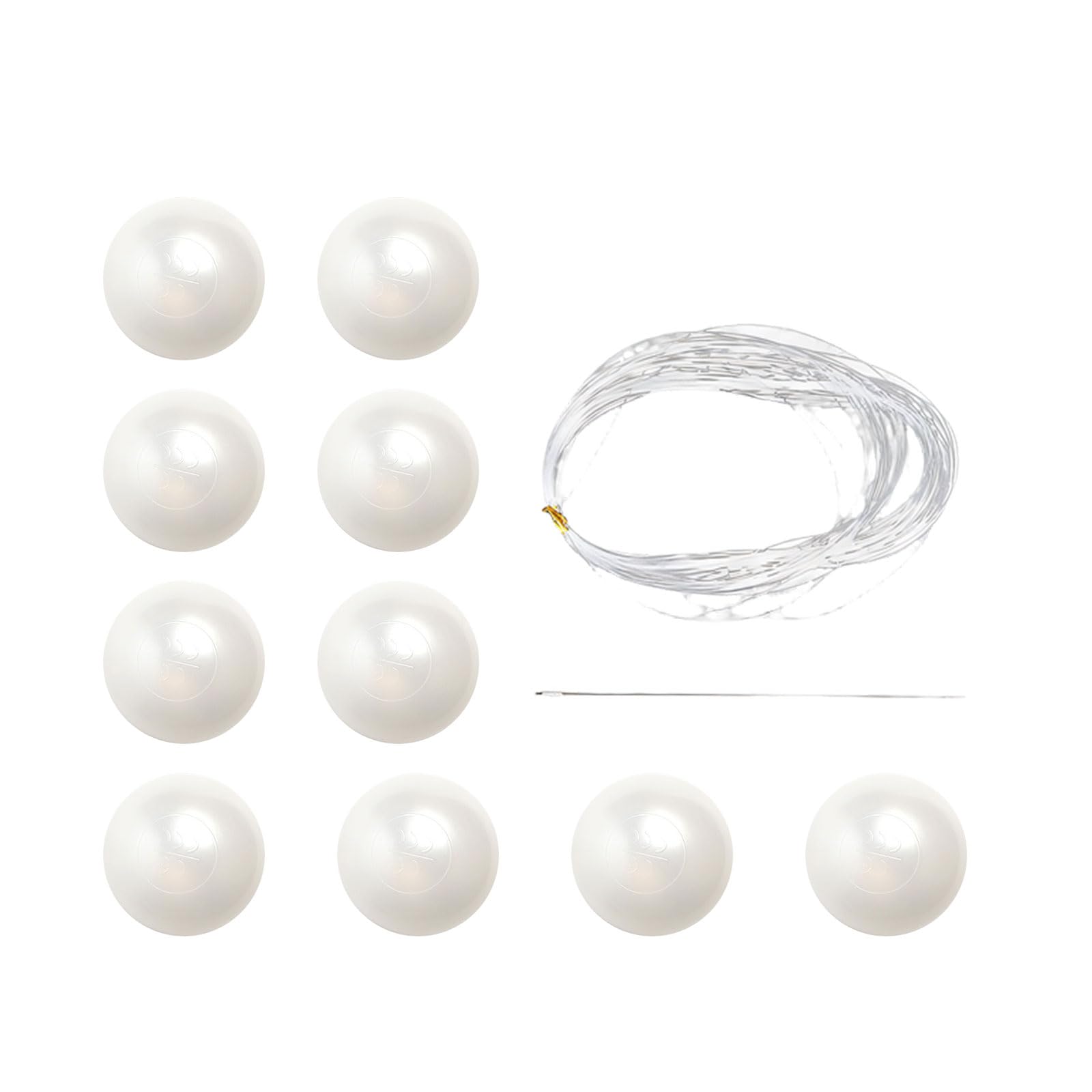 NVOQILIN 10Pieces Elegant Artificial Pearls Decors Flexible Accessories Perfect for Photography Backdrops and Festivals Hanging Decorations