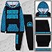 Fortnite Tracksuit Set for Boys, Teens, 2-Pc Hoodie & Joggers, Pullover Sweatshirt with Kangaroo Pocket, Gamer Gifts for Boys (15-16 Years, Black/Blue)