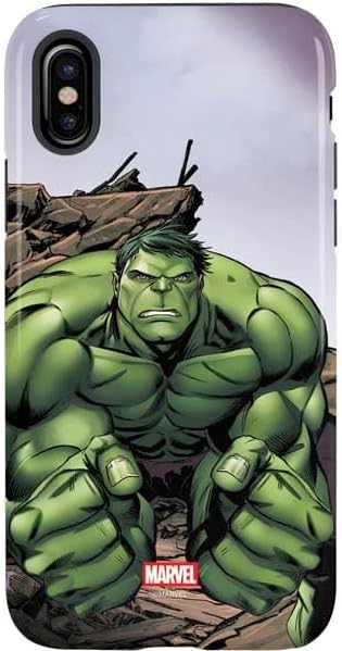Skinit Pro Phone Case Compatible with iPhone X - Officially Licensed Marvel Enraged Hulk Design