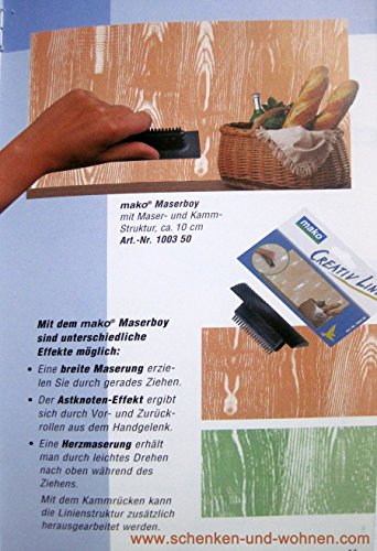 Preisvergleich Produktbild mako Maserboy; ca. 10 cm; Gummi-Strukturspachtel