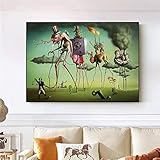 Spanischer Maler Salvador Dali Surrealismus Abstrakte Kunstwerke Leinwand Malerei Wandkunst Poster Drucke Schlafzimmer Wohnzimmer Büro Studio Home Decor
