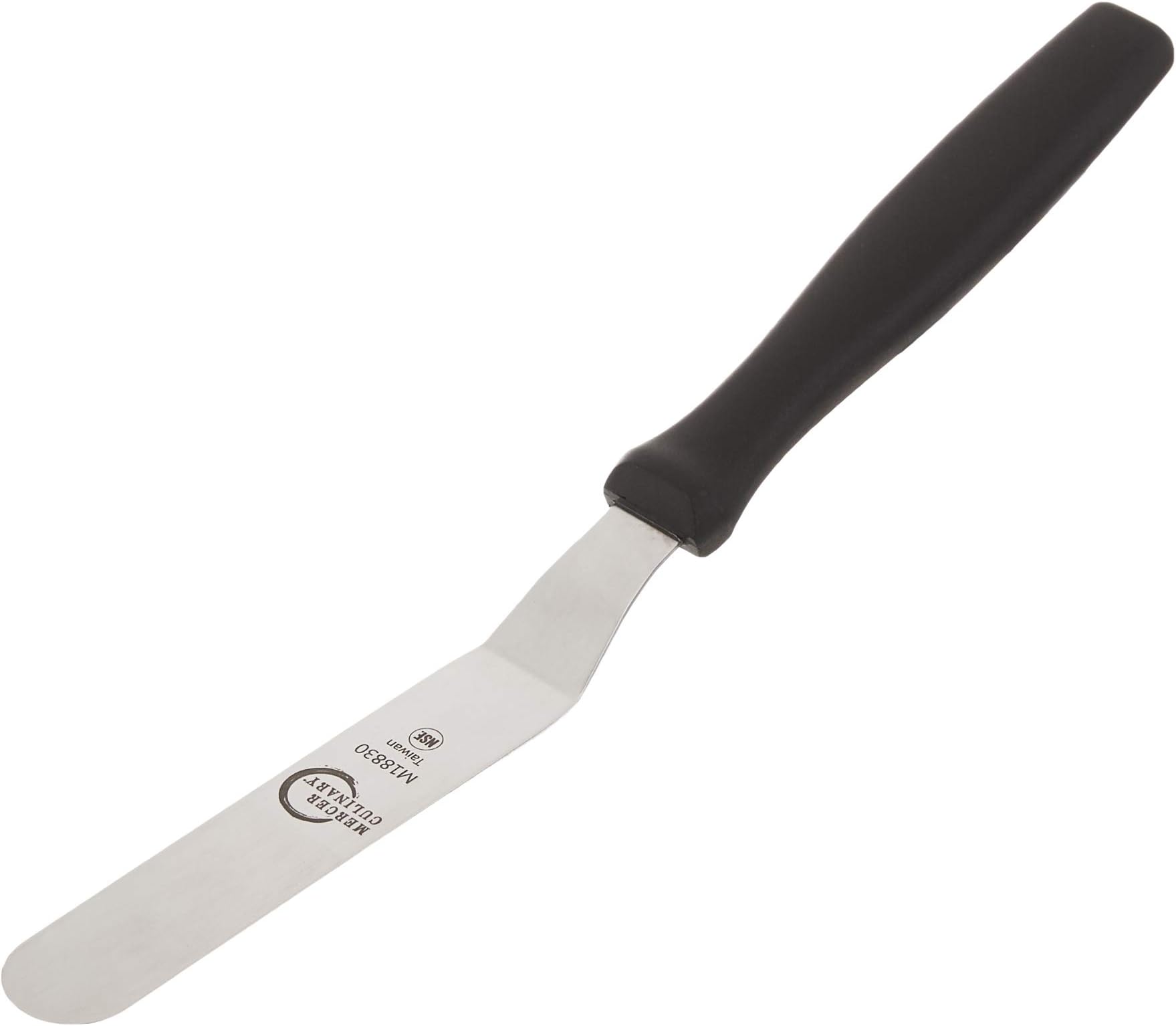 Mercer Culinary M18830P Offset Spatula, 4 1/4-Inch, Silver