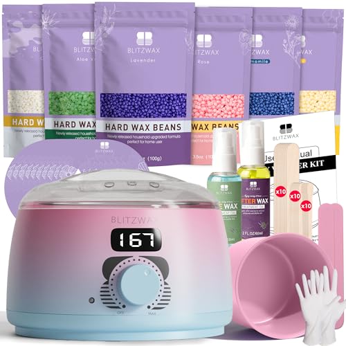 BLITZWAX Brazilian and Bikini Waxing Kit for Women