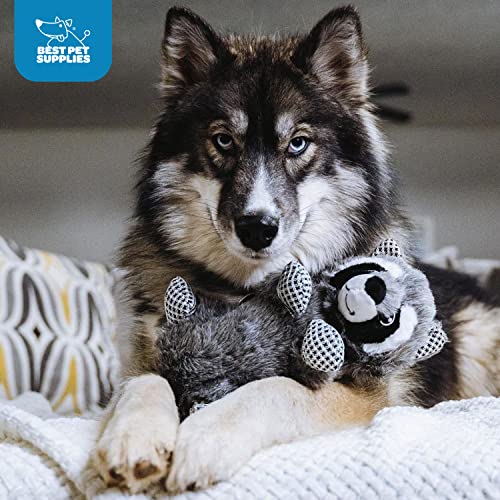 Image of Best Pet Supplies Dog Chew Toys for Small and Medium Dogs, Tough Interactive Squeaky Plush Stuffed Animal Toys - Moose & Bear Bundle, Large, PT532-534
