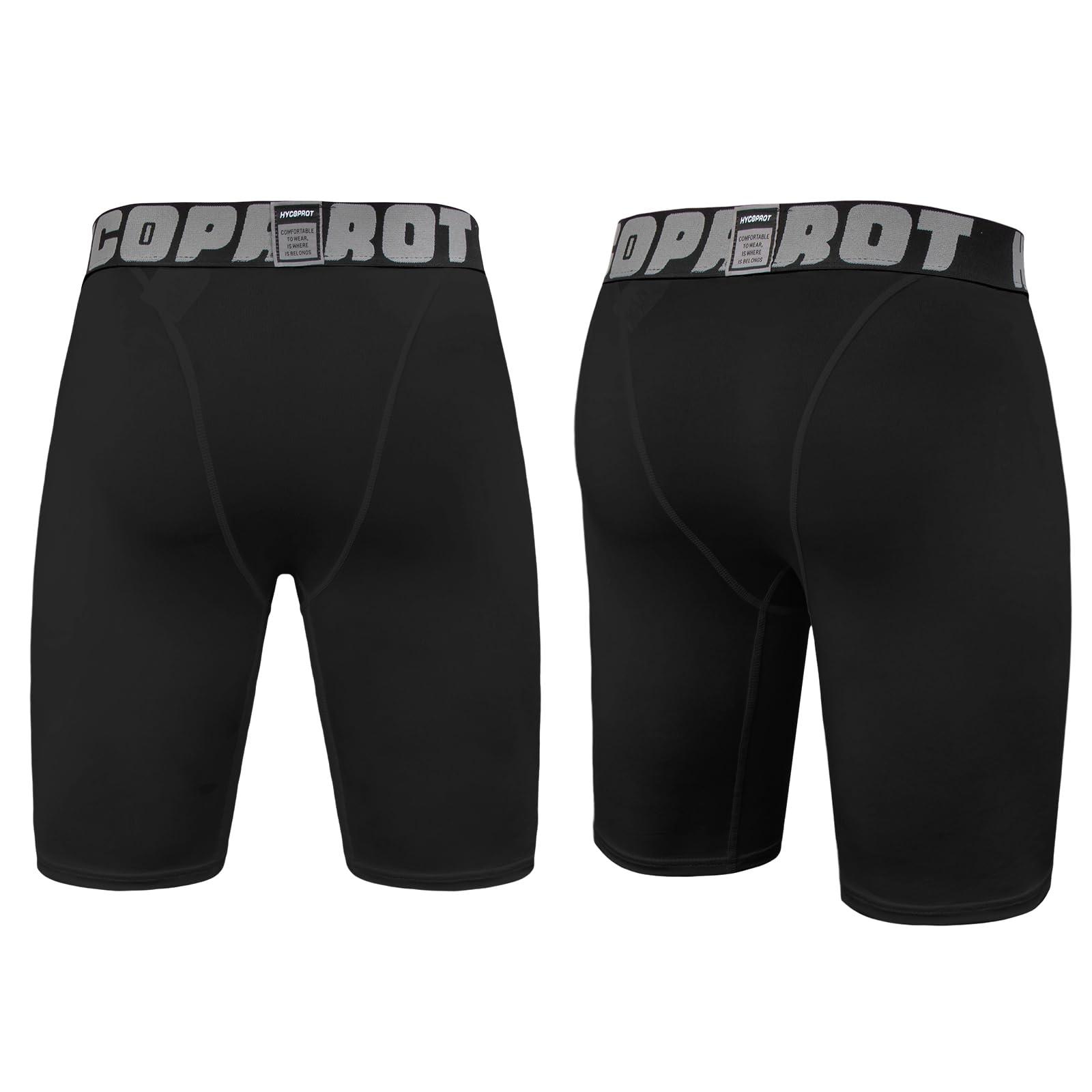 HYCOPROT Pantaloncini Compression da Ragazzi Intimo Sportivo Traspirante Pantaloni a Seccaggio Rapido Leggings Mutande per Bambini Pallacanestro Calcio