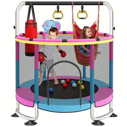 Kids' 60 Indoor/Outdoor Trampoline with Enclosure