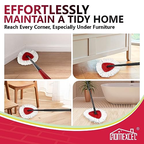 image for HOMEXCEL Mop Replacement Heads Compatible with O-Cedar EasyWring Spin 