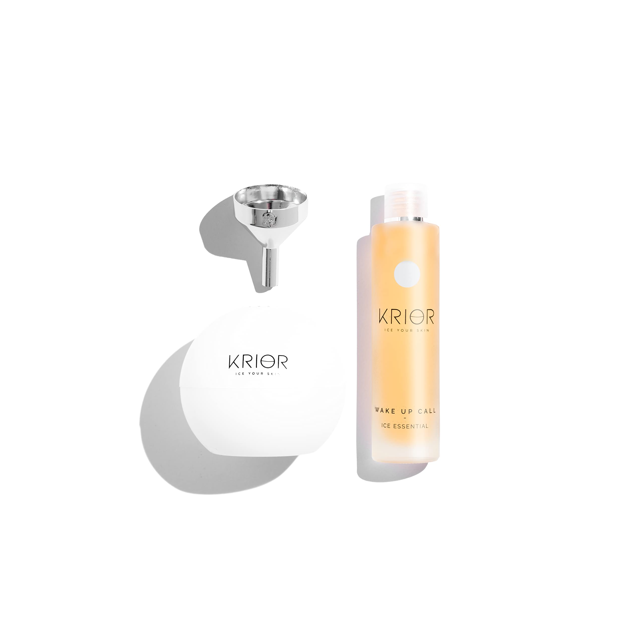 Skin Icing Starter Set, Ice Ball Skincare Set mit Reforcyl, Vitamin C & Hyaluron Serum Made in Germany, Luxus Gesichtspflege Ritual gegen Schwellungen & für Glow, Beauty Set für Frauen & Herren