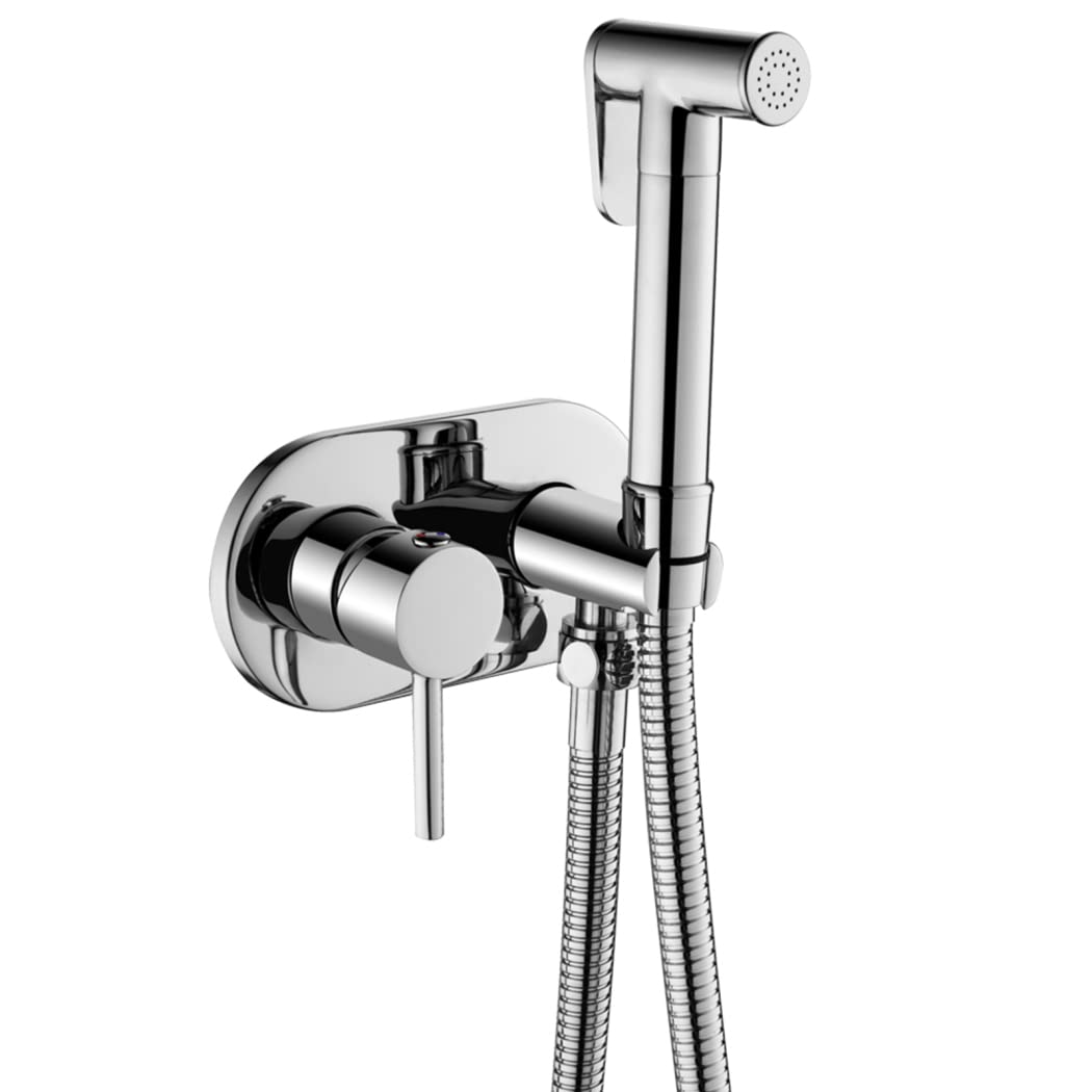 Pulvérisateur de bidet pour toilettes contre irritations tuyau inox