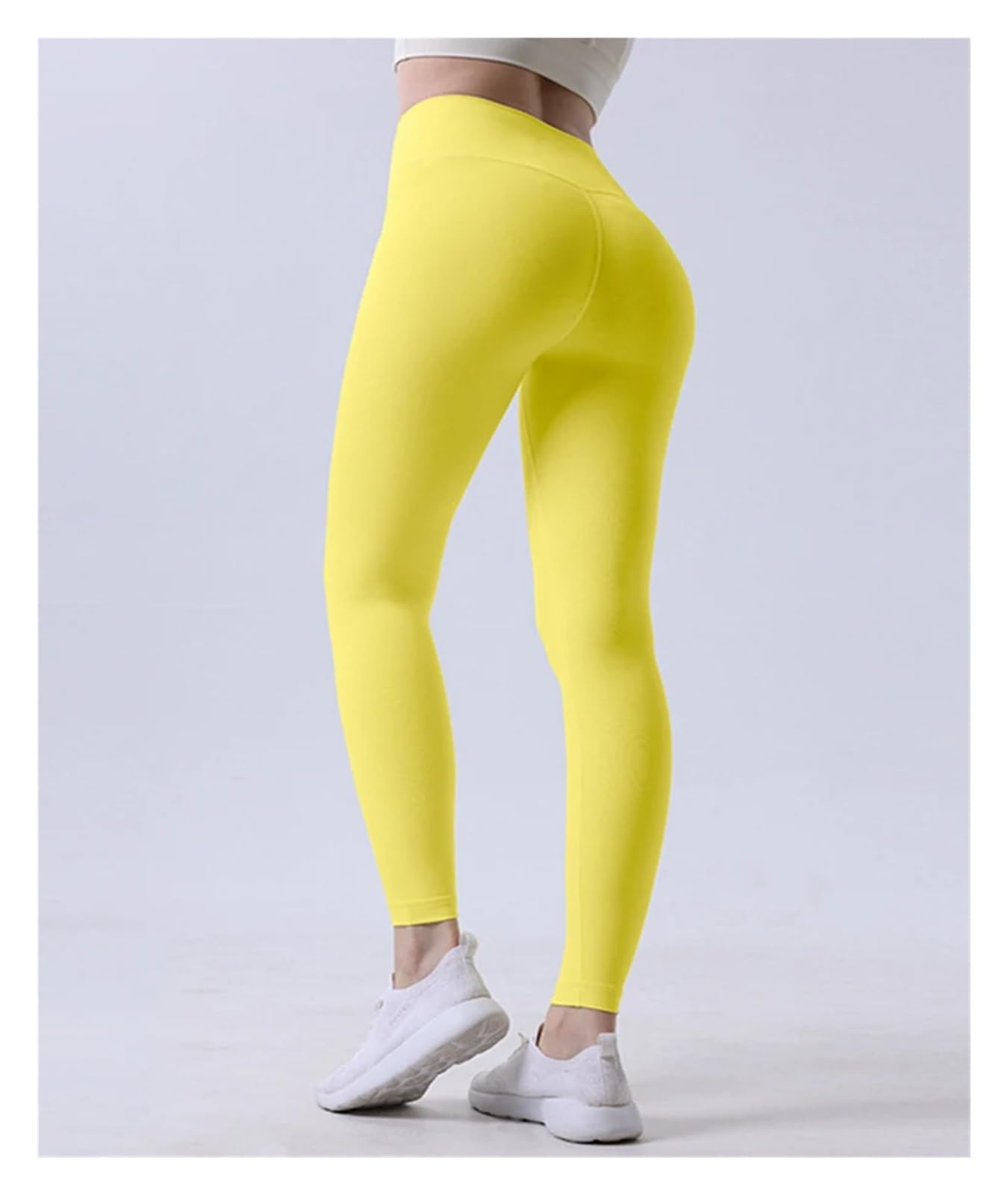 Leggings da Yoga Leggings da Fitness for Sollevamento Fianchi a Vita da Donna Pantaloni da Ciclismo da Corsa Leggings Sportivi Traspiranti(Snow Blue,M)