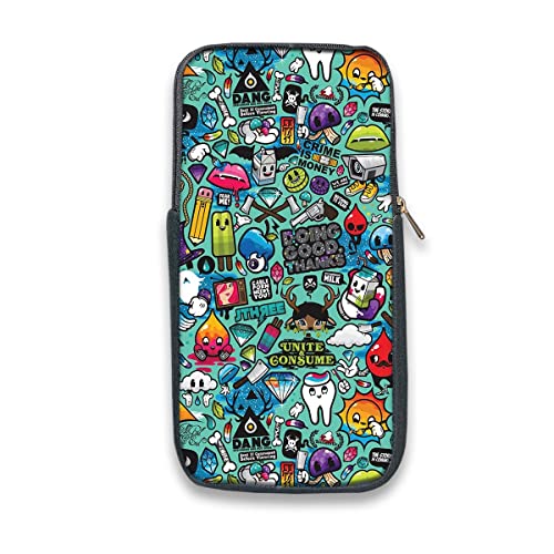 Image of Theskinmantra Keyboard and Mouse Sleeve for Logitech K380, Models - for Men and Women - Compact Sleeve for Keyboard and Mouse with Multi-Colored Designs (We Don't Care)