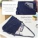 Imagen de EVEOUT Bolso Bandolera de Vaquera Jean para Mujer Chic Bolso de Hombro de Denim para Trabajo Viajar Universidad