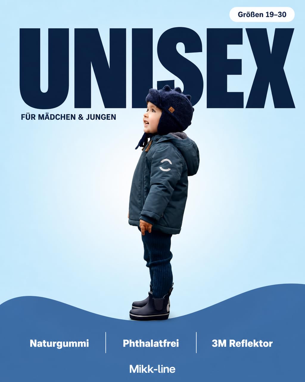 Mikk-line Stivali corti di gomma per bambini | Stivali di gomma a piedi nudi per bambini | Stivali da pioggia impermeabili per bambini | Stivali di gomma corti per bambini | Stivali da pioggia per