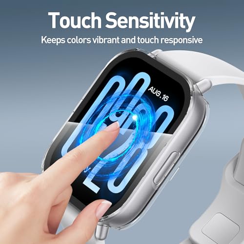Suoman 3-Pack for Redmi Watch 5 Active Screen Protector Case, Full Coverage PC Cover for Redmi Watch 5 Active Smartwatch