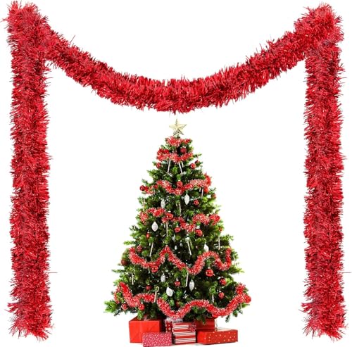 10 Stück x 2M Weihnachten Lametta Girlande, Lametta Girlande...