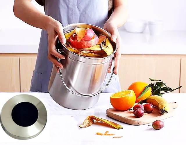 Lot De 6 Filtres à Charbon Pour Poubelle à Compost Organik Green